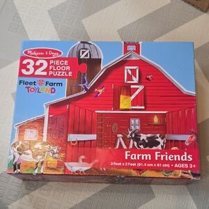 Melissa & Doug Farm Friends 32-Piece Floor Puzzle - Red Barn